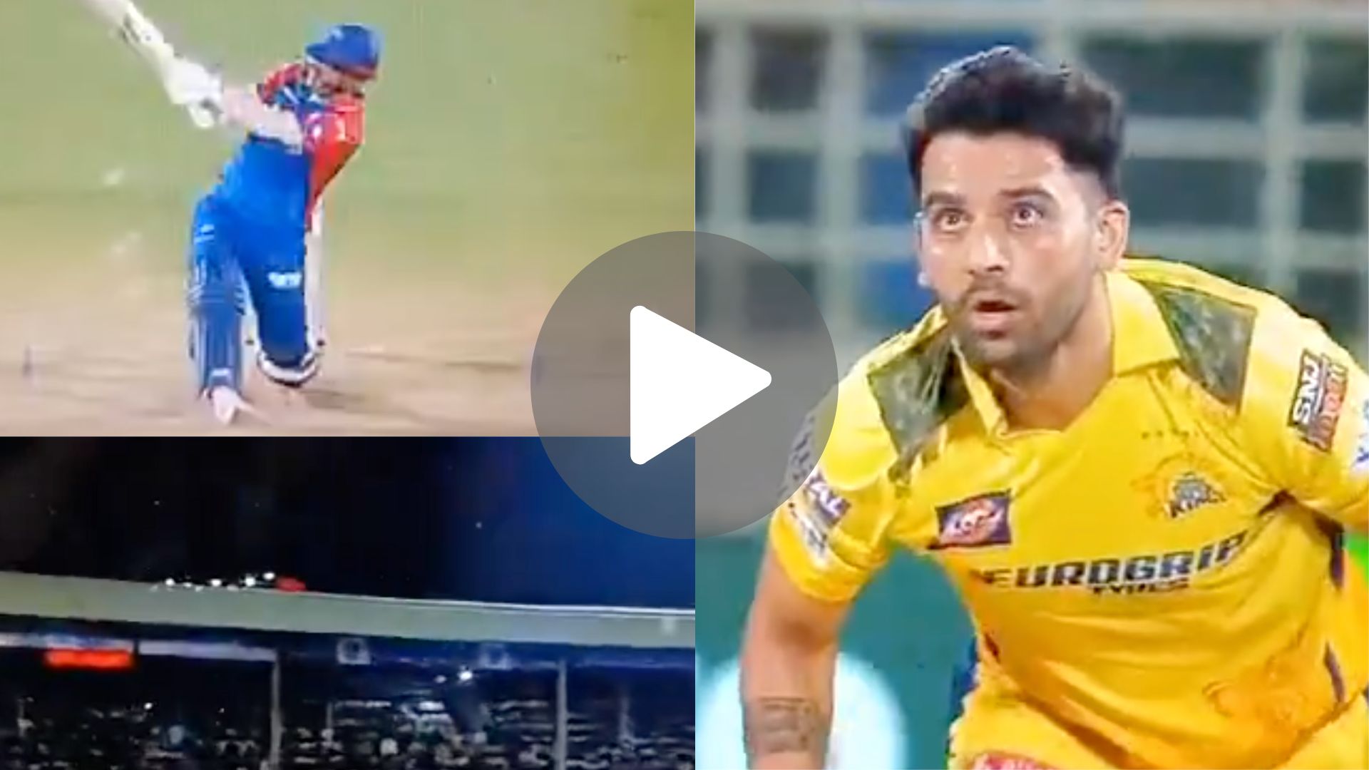 [Watch] Deepak Chahar Stunned As Warner's Huge Six Gets Vizag Crowd Going